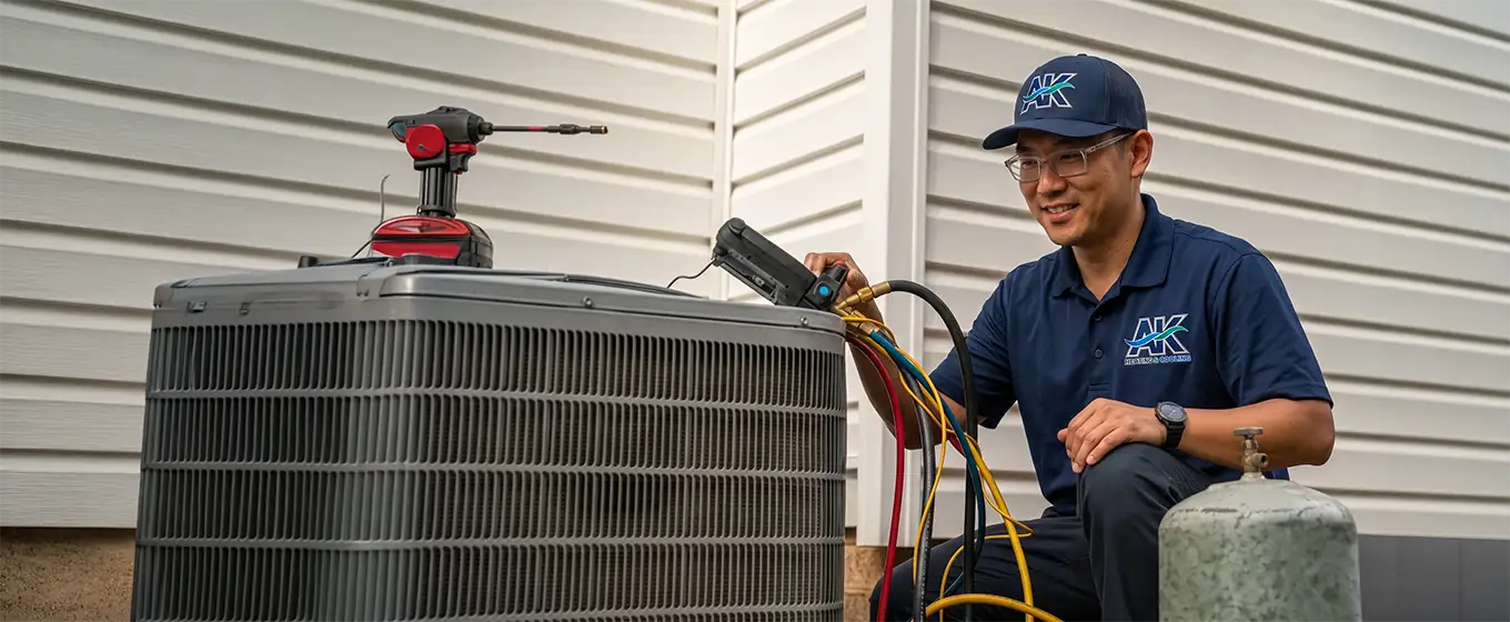 A/C Spring Clean & Check-up in Northeast Ohio by AK Heating & Cooling