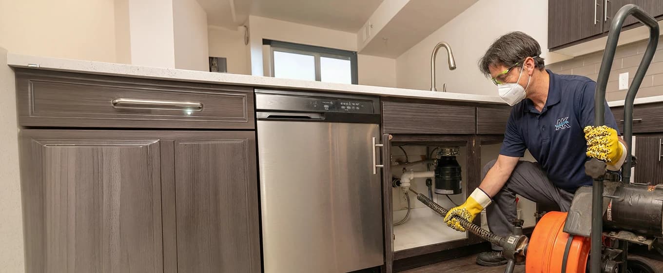 Professional drain cleaning service