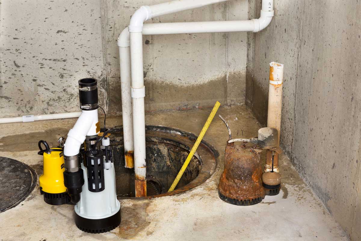 Backup sump pump system installation service